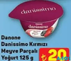 DANONE DANİSSİMO KIRMIZI MEYVE PARÇACIKLI YOĞURT 125 G